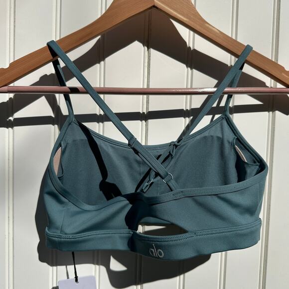 Alo Yoga Airlift Intrigue Bra High-Waist Airlift Leggings Teal Agate Small NWT - Picture 10 of 16